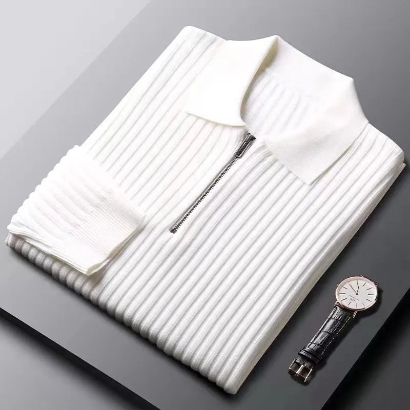 Luxury Cotton Blend Sweater, view 7 - Elena Harper