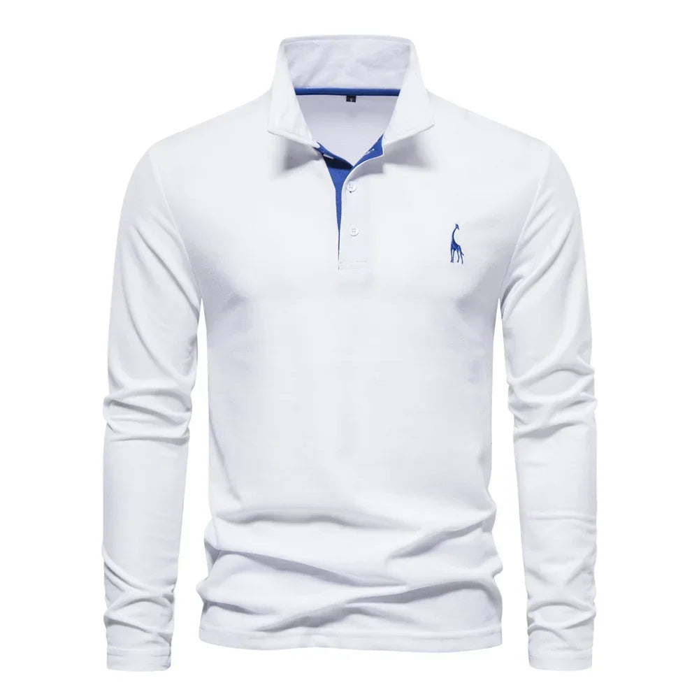 LAURENT MONACO | LONG-SLEEVED T-SHIRT WITH COLLAR FOR MEN