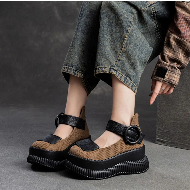 Strappy Platform Shoes - Rinoa