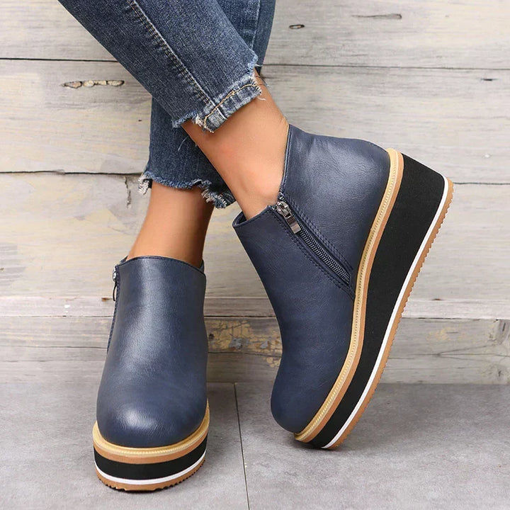 Chic Wedge Boots – Mila EB