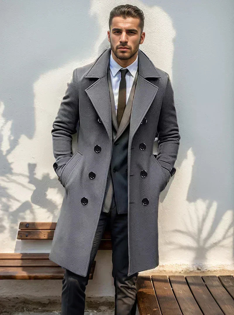 Jacob - Stylish Men's Trench Coat