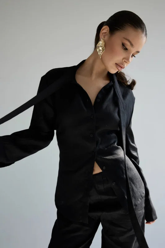 Leonora Ethereal Silk Blouse, view 2 - Elena Harper