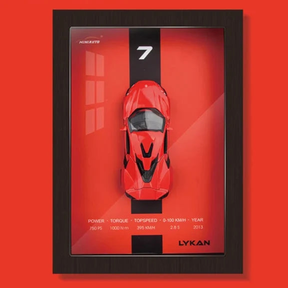 3D Car Model in Designer Frame Exclusive Mini Car Collection, view 5 - Elena Harper