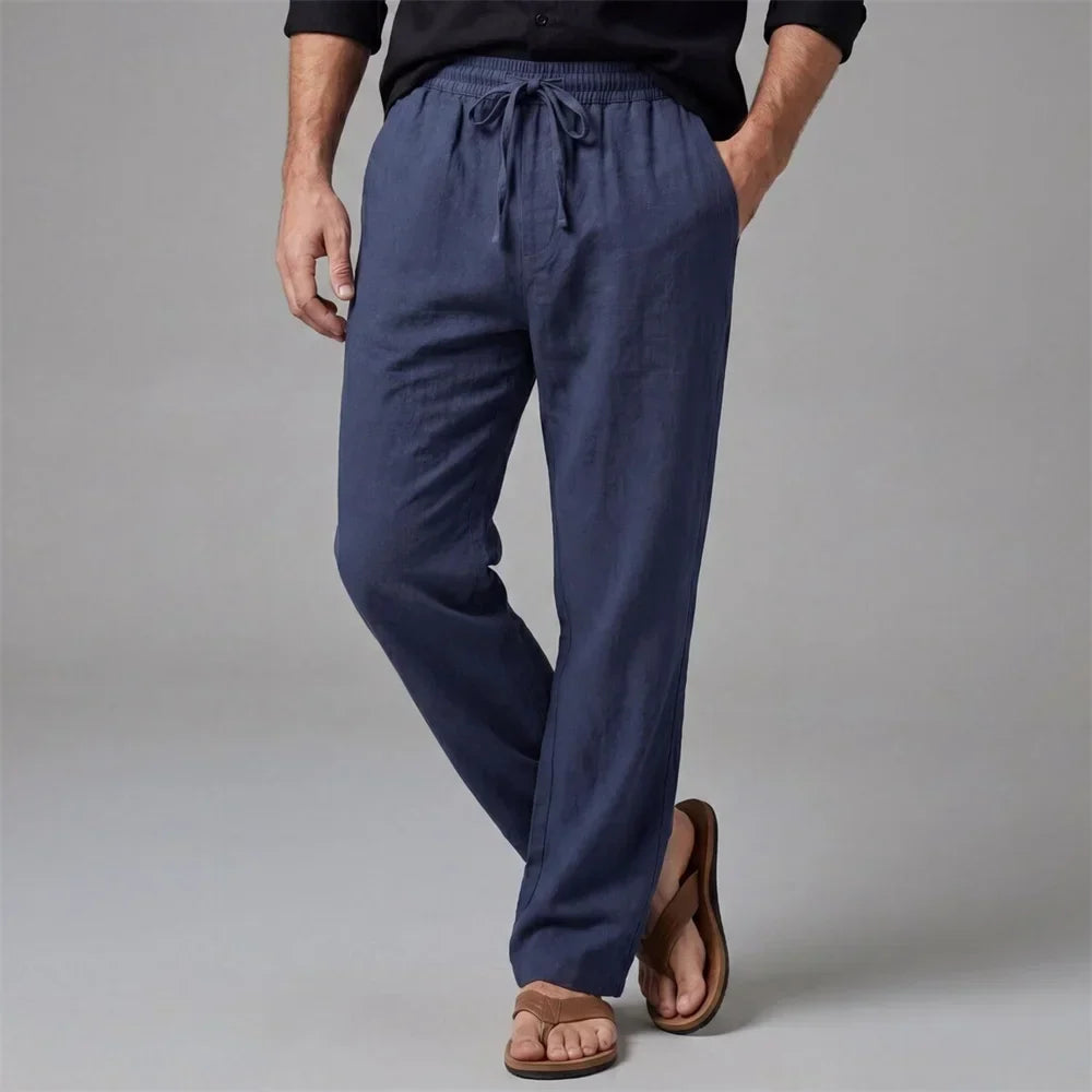 LAURENT MONACO | RELAXED LINEN PANTS FOR MEN