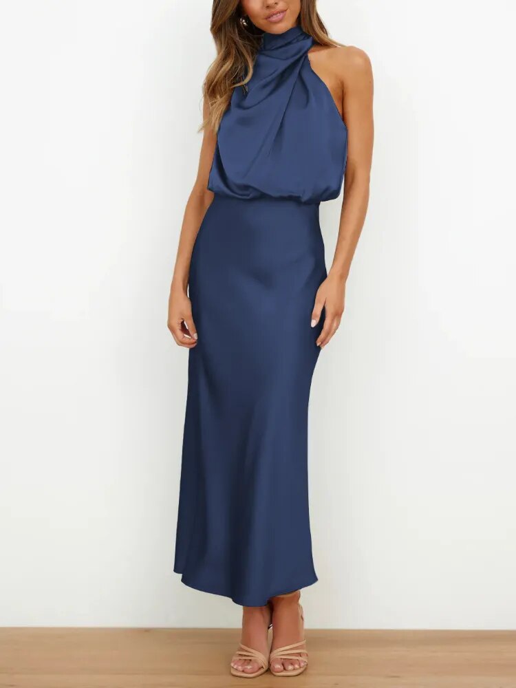 Cindy Women's Satin Evening Dresses, view 8 - Elena Harper