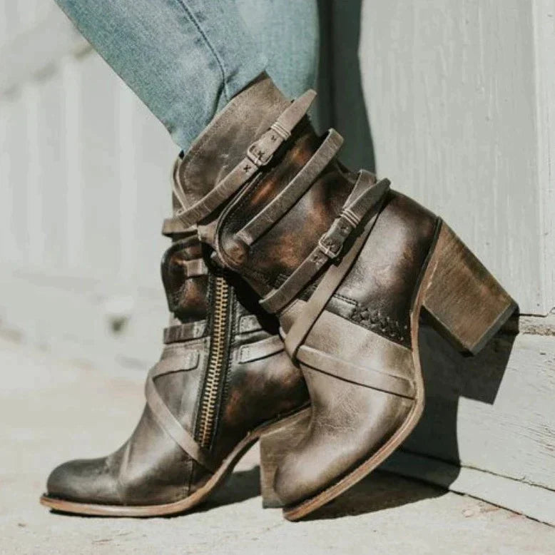 Women's Retro Winter Boots - Warm, Stylish & Comfortable Footwear