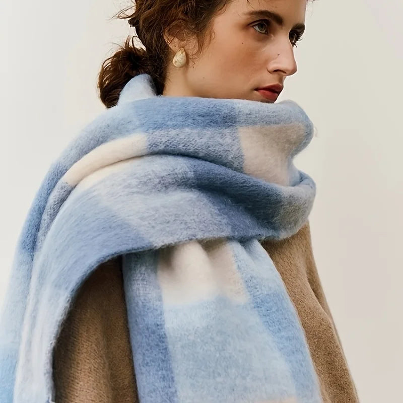 Scarvello Thick Warm Colored Wool Scarf - Elena Harper