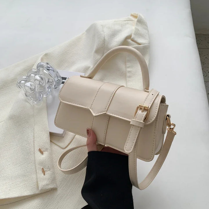 Vintage Leather Crossbody Bag for Women