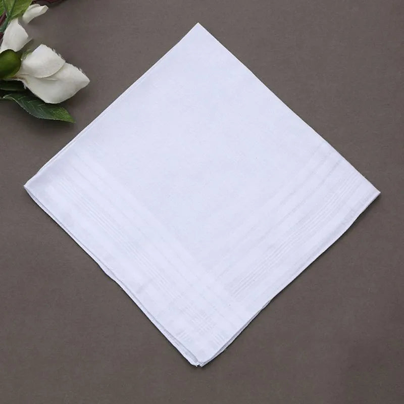 3Pcs Men Women 100% Cotton Handkerchiefs, view 2 - Elena Harper
