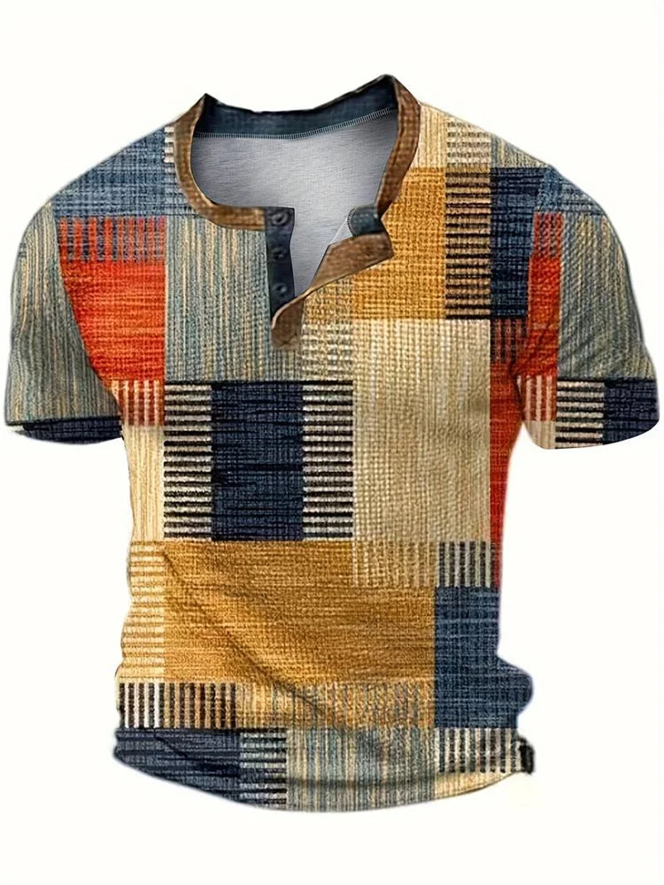 LAURENT MONACO | PATTERNED POCKET T-SHIRT FOR MEN