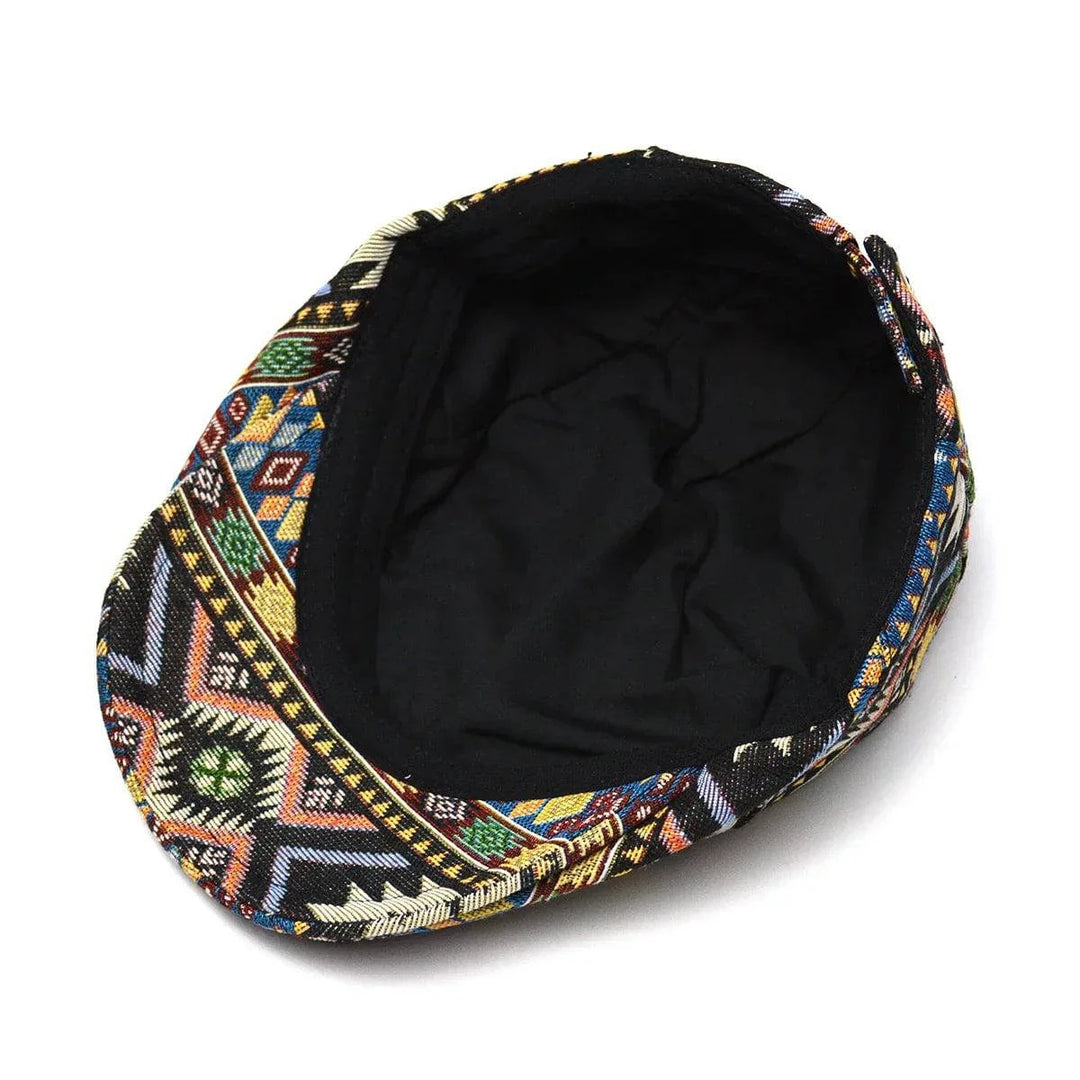 Vintage Leblanc™ flat cap by Emma & Rose Durban featuring classic wool fabric and a sleek, stylish design.