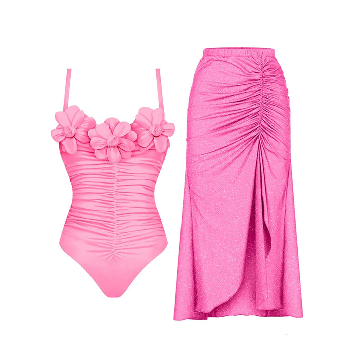 Beautifully Finished Bathing Suit in a Timeless Design, view 2 - Elena Harper