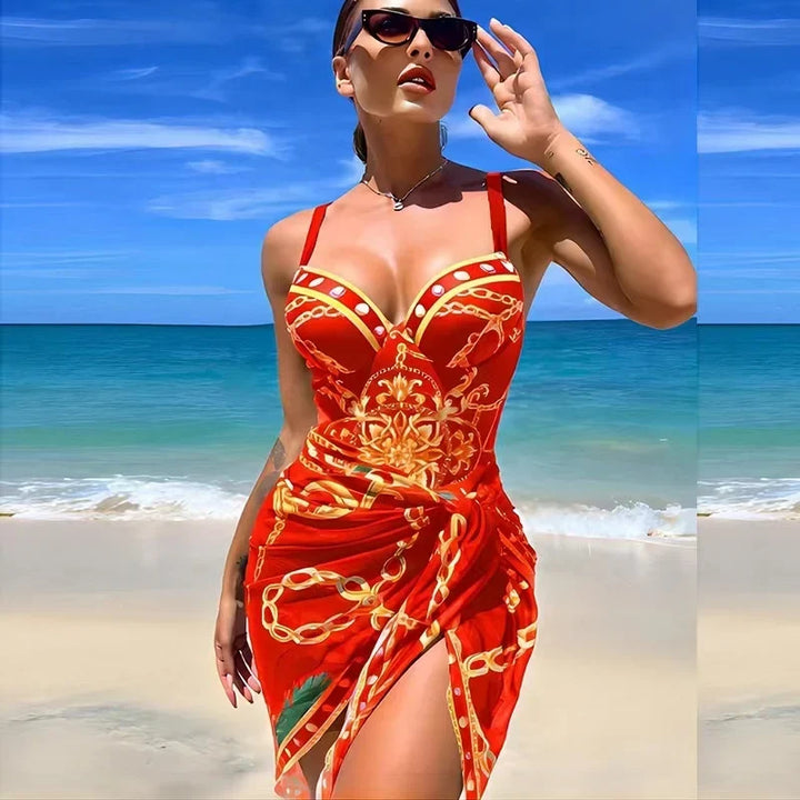 Women's Floral Push Up Bikini Swimsuit - Luxury Two Piece Swimwear