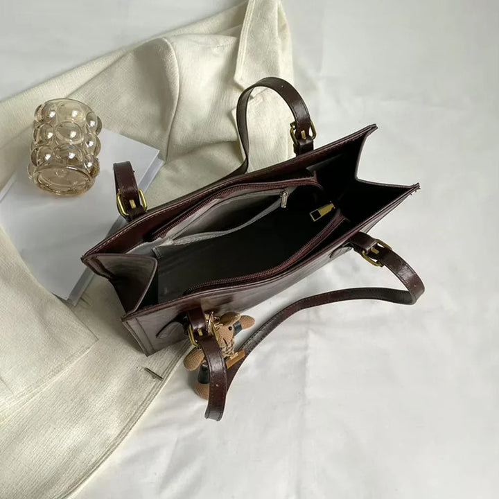 Lena | Vintage Vegan Leather Shoulder Bag