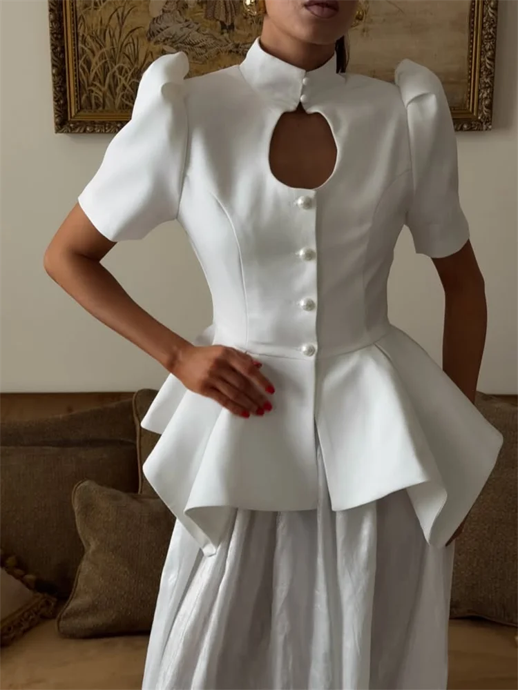 Genoveva Structured and Elegant Coat, view 4 - Elena Harper