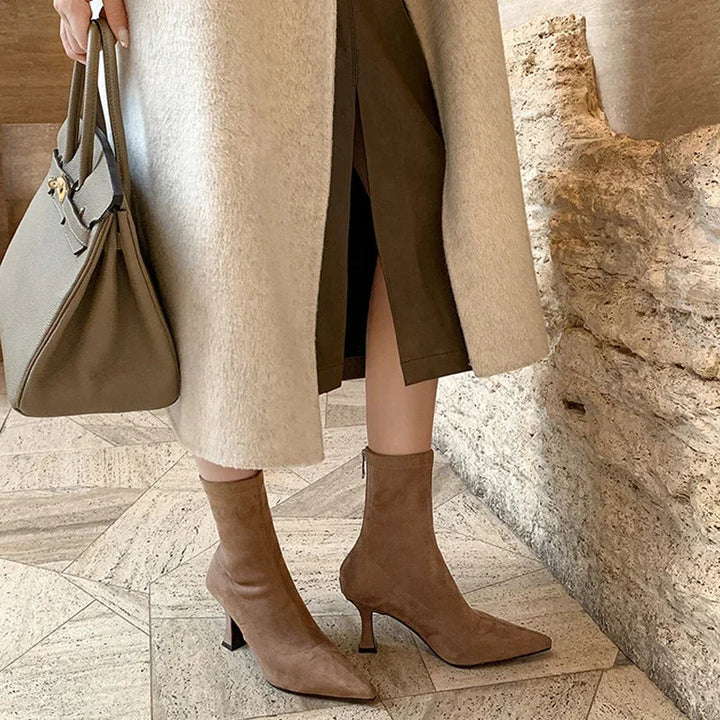 Doris Women's Pointed Heel Boots, view 5 - Elena Harper