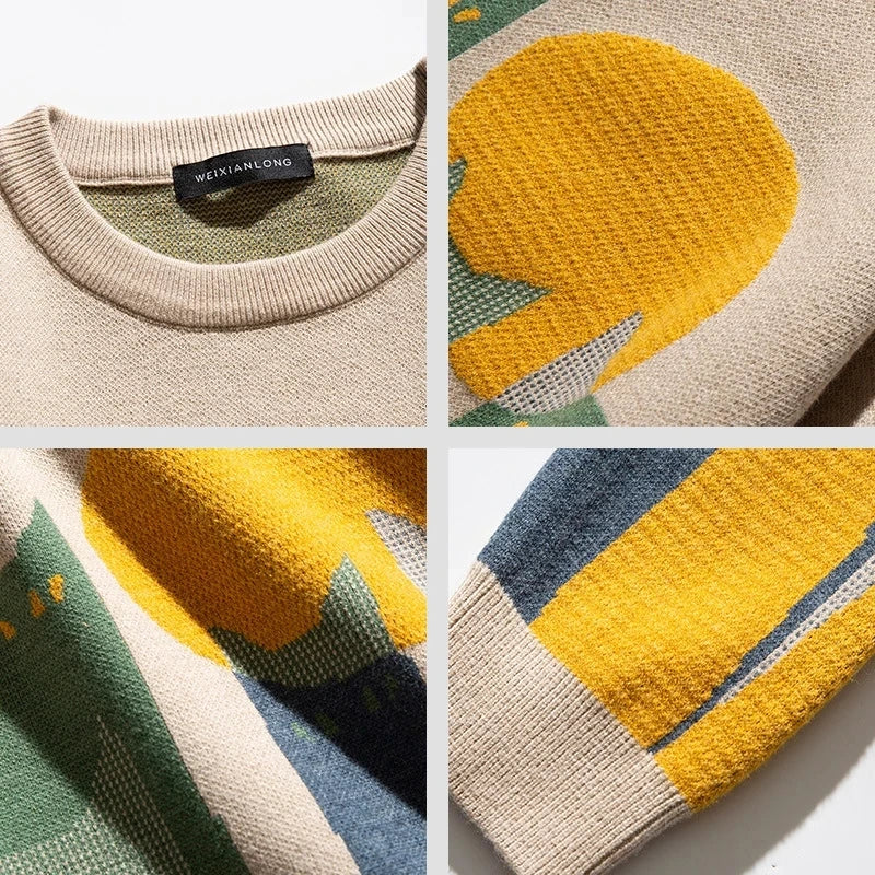 Théo - Printed Men's Sweater