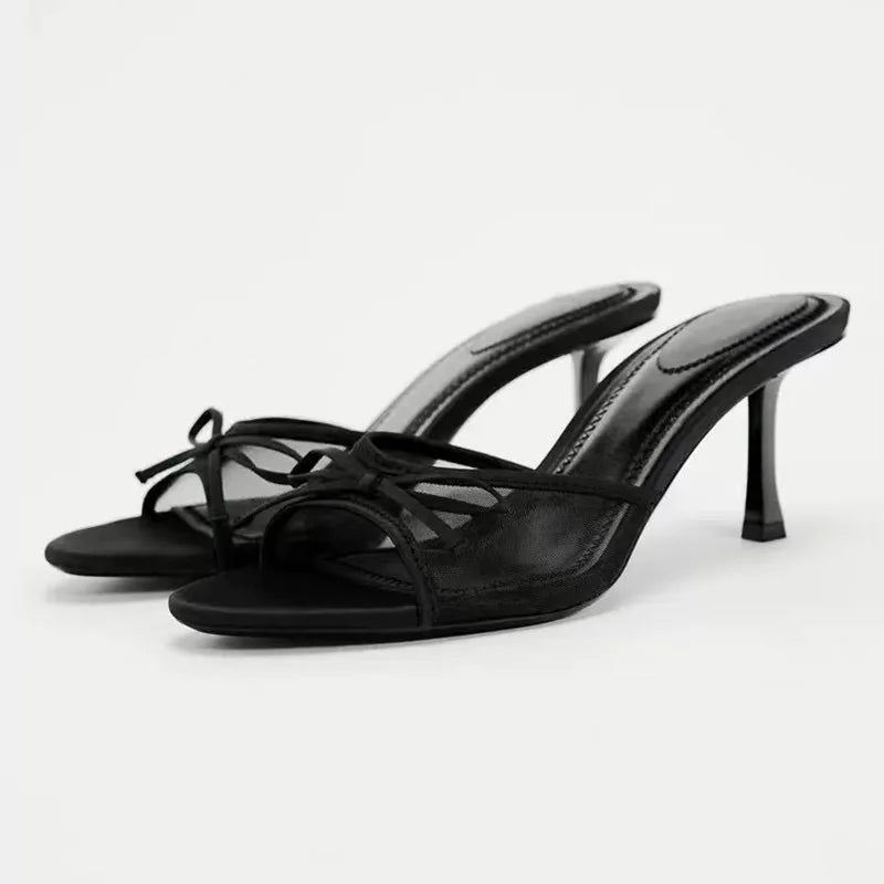 Ginepra Delicate Mule Sandals, view 3 - Elena Harper
