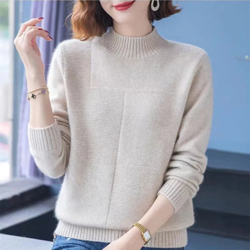 Lavinia Cozy Knit Sweater, view 4 - Elena Harper