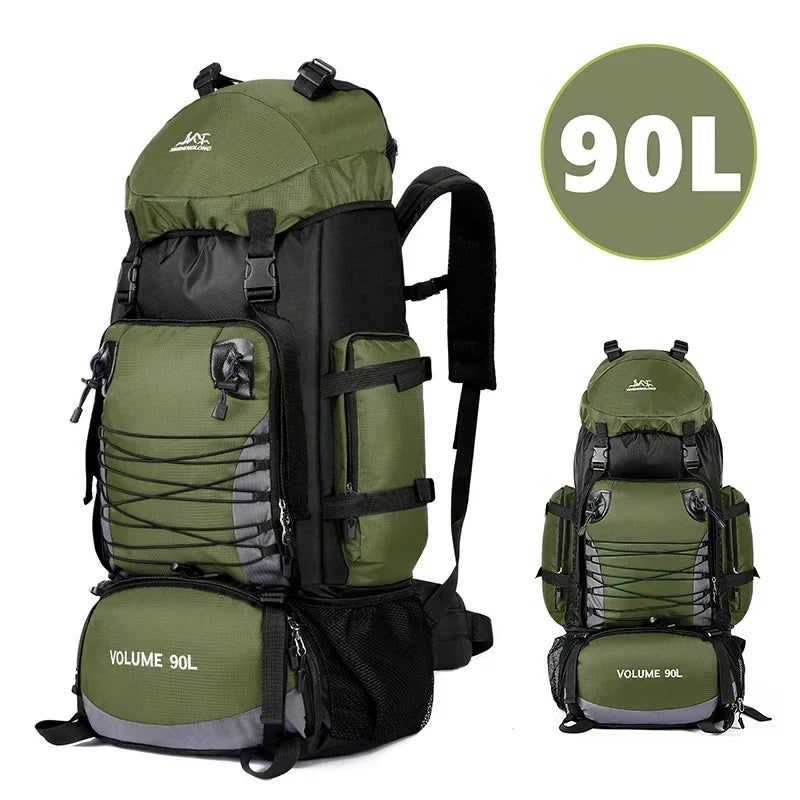 90L Tactical Camping Backpack Military Bag for Men and Women, view 2 - Elena Harper