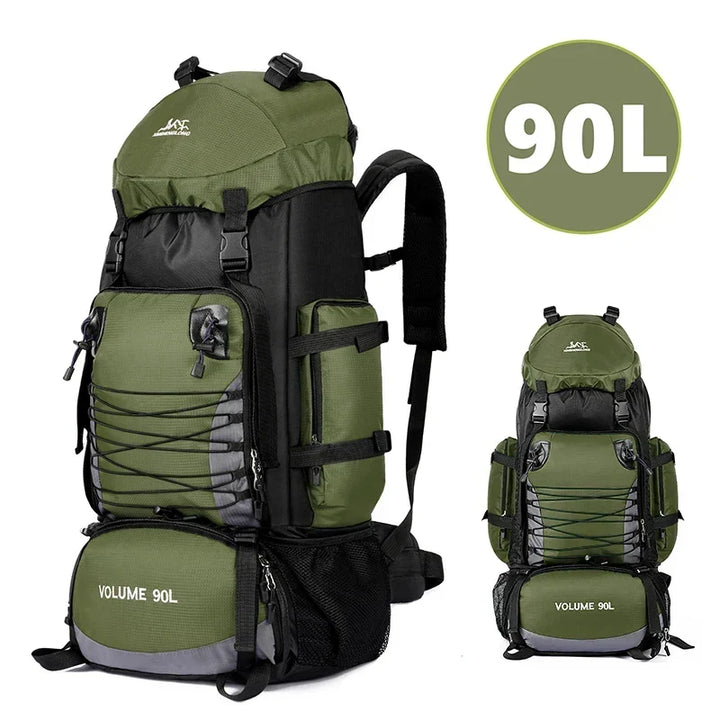 90L Tactical Camping Backpack Military Bag for Men and Women, view 2 - Elena Harper