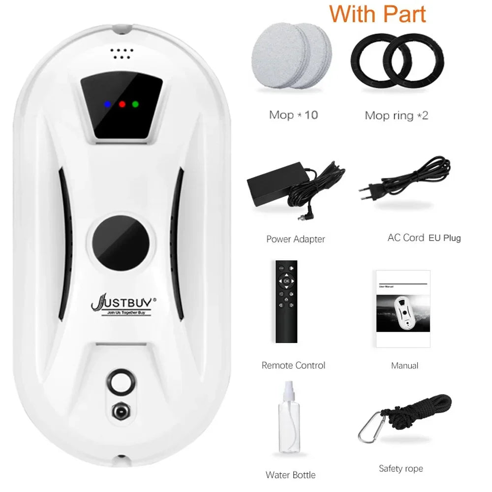 Glasheld Window Cleaning Robot | 5600Pa Suction Power | Safe and Efficient | With Remote Control and Safety Rope