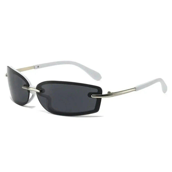 Linda Elegant Metallic Sunglasses, view 2 - Elena Harper