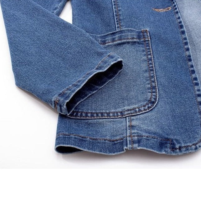 Ella - Women's Modern Denim Blazer - Elegant and Casual - Women