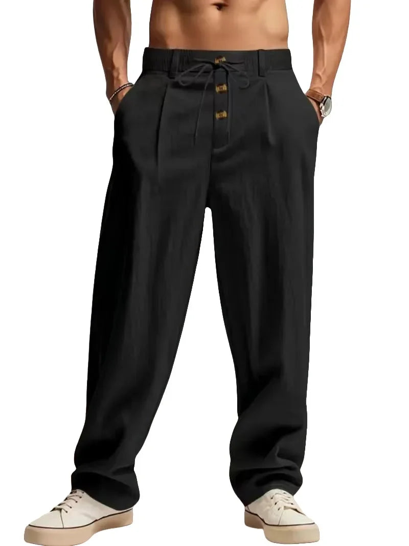 LAURENT MONACO | RELAXED LINEN PANTS FOR MEN