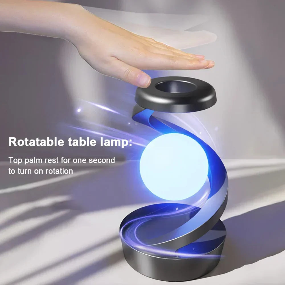 OrbitGlow™ – Drahtloses Handy-Ladegerät & schwebende LED-Lampe