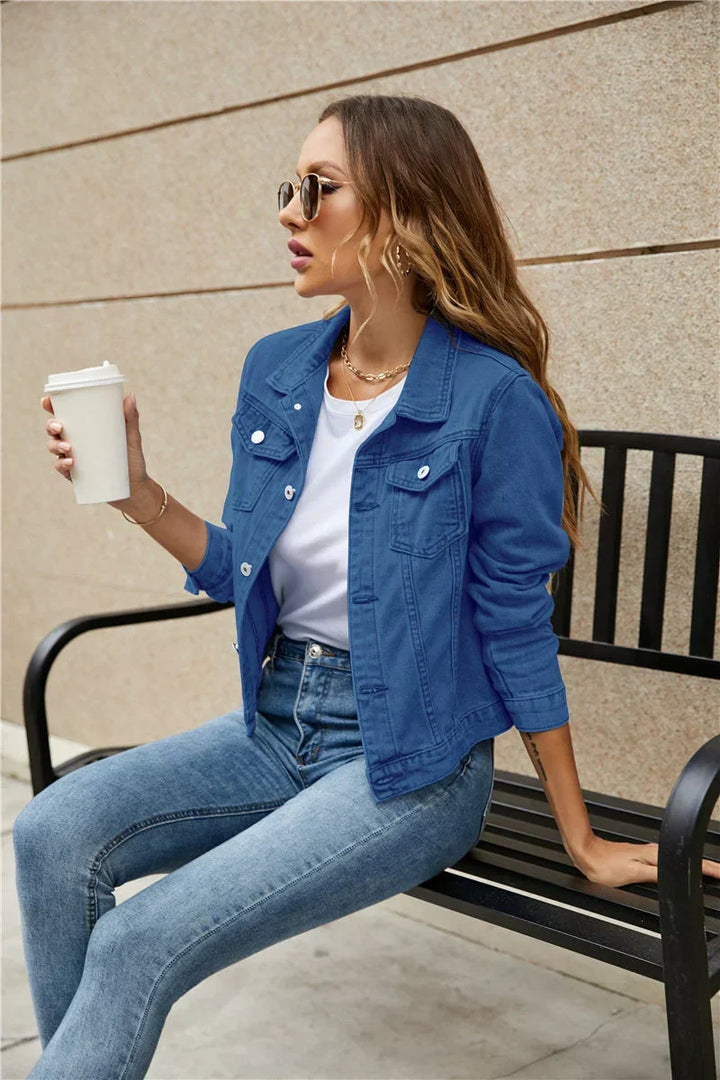 MACKENZIE Denim Jacket, view 3 - Elena Harper