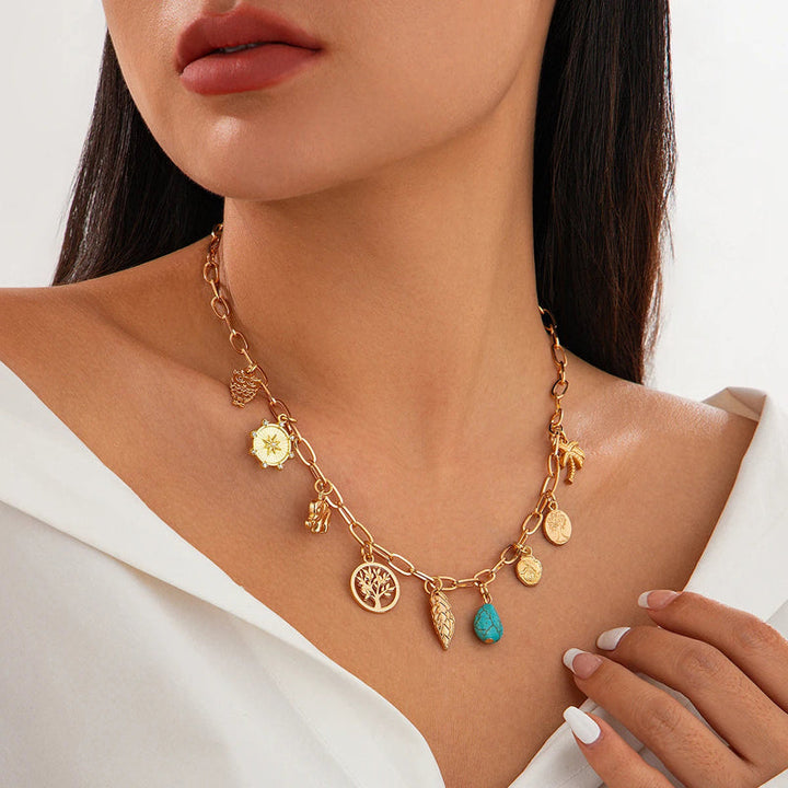 Vintage Bohemian Necklace, view 3 - Elena Harper