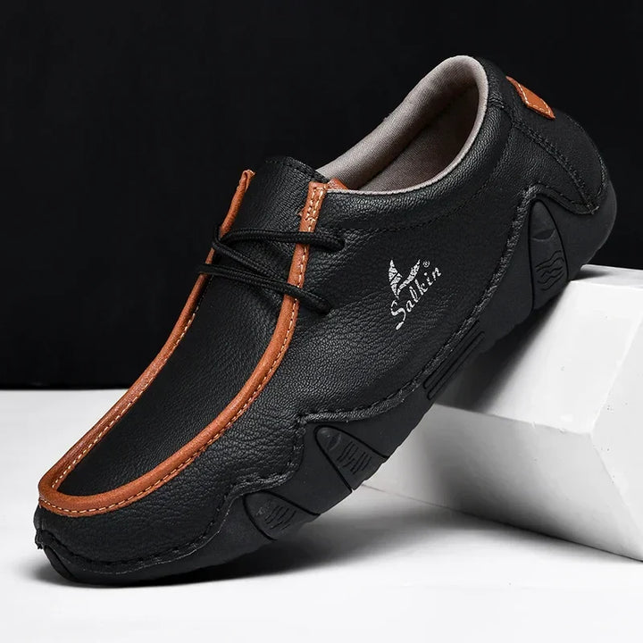 LAURENT MONACO | LEATHER ORTHOPEDIC SHOES WITH PRECISE FIT