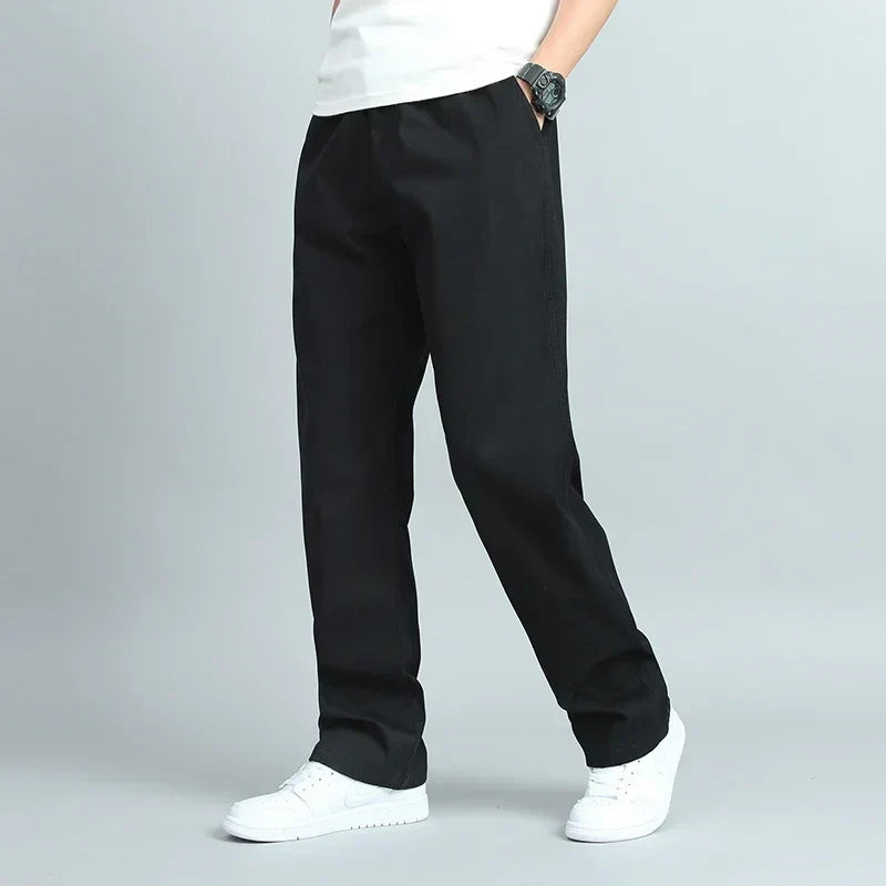 LAURENT MONACO | MEN'S WIDE COTTON PANTS