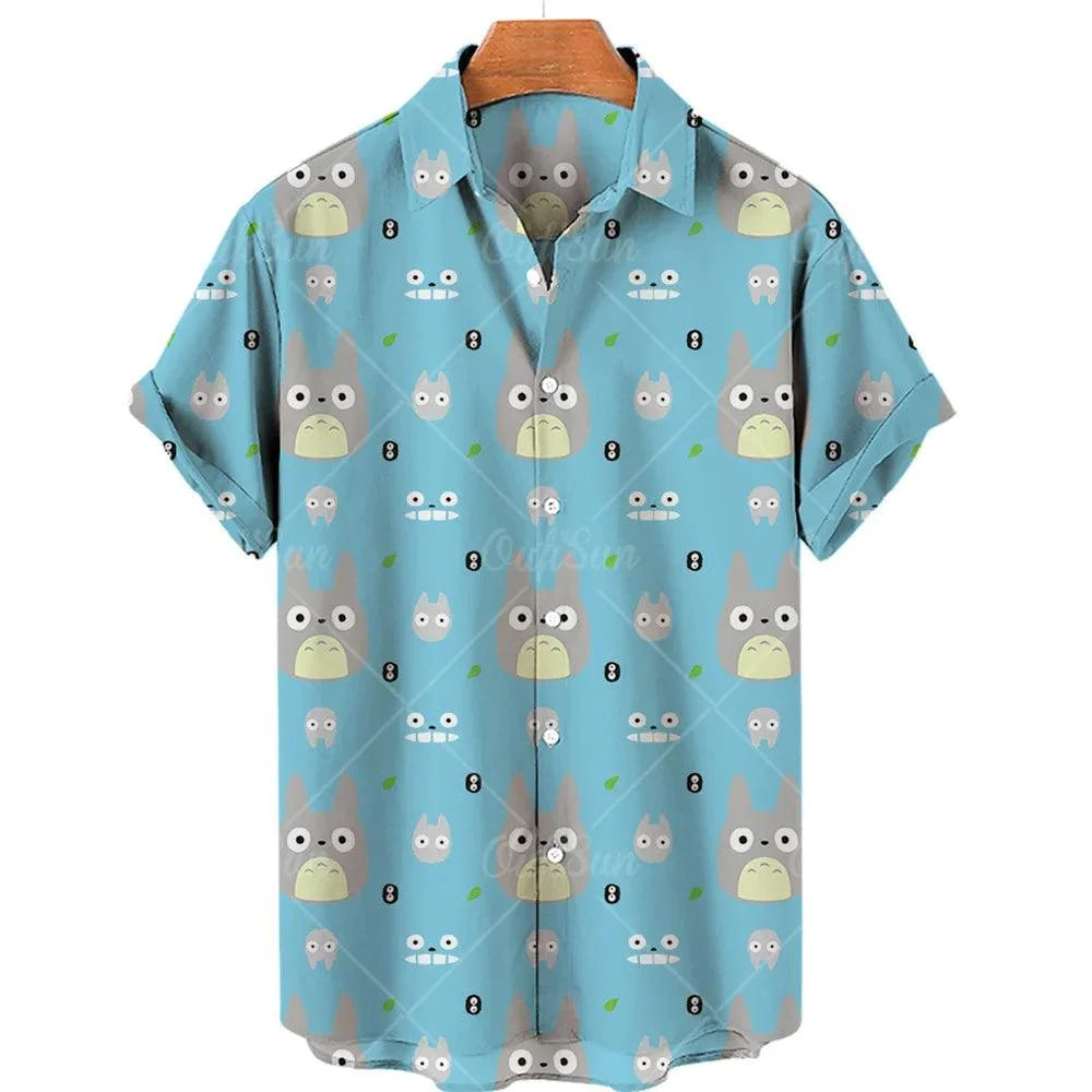 Men's Shirt Duck Print High-Quality Polyester Perfect for Summer Outings - Elena Harper