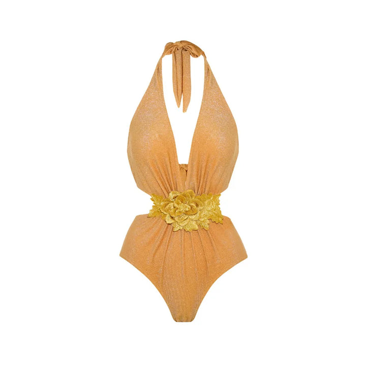 Beautifully Finished Bathing Suit in a Timeless Design, view 3 - Elena Harper