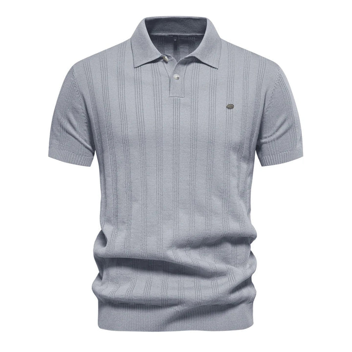 Diletta Refined Ribbed Polo, view 2 - Elena Harper