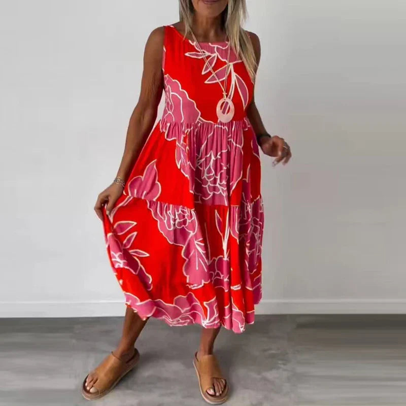 CAITLYN Sleeveless Maxi Dress, view 3 - Elena Harper