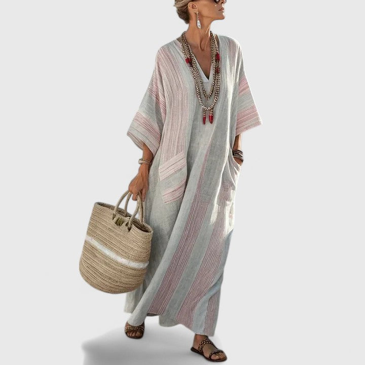 Savannah | Women's Loose Fit Pocket Maxi Dress