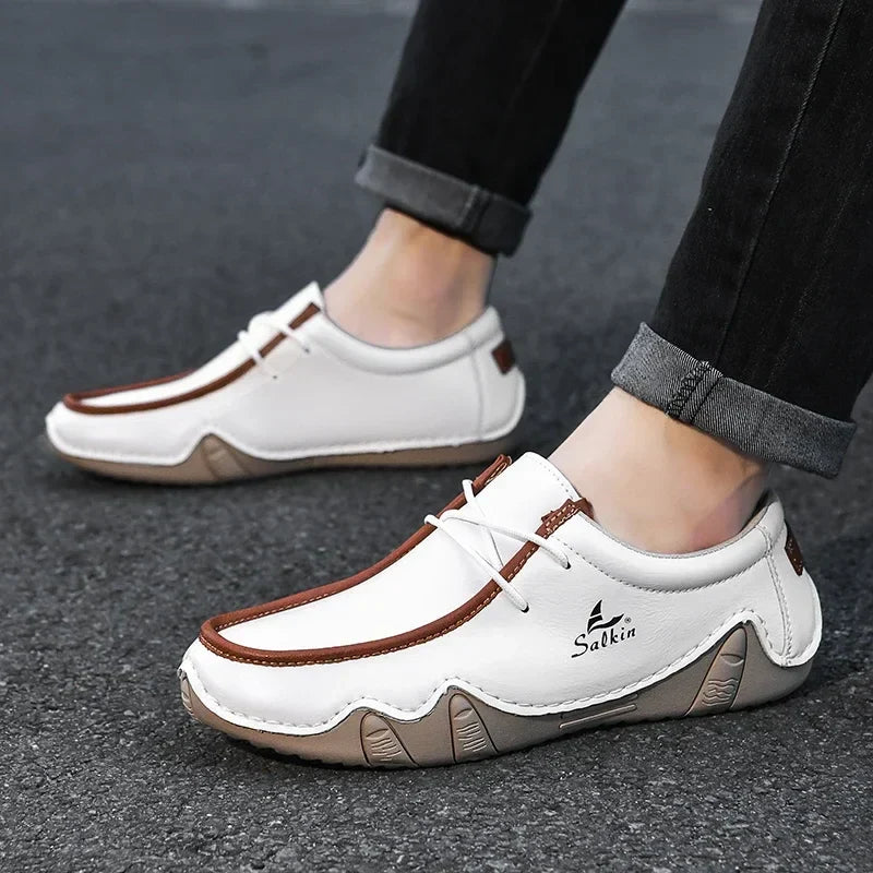 LAURENT MONACO | LEATHER ORTHOPEDIC SHOES WITH PRECISE FIT