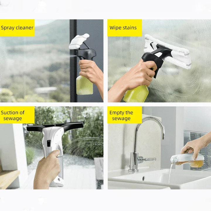 ClearVista™ | Time-Saving Glass Cleaner with High Efficiency and Strong Suction Power