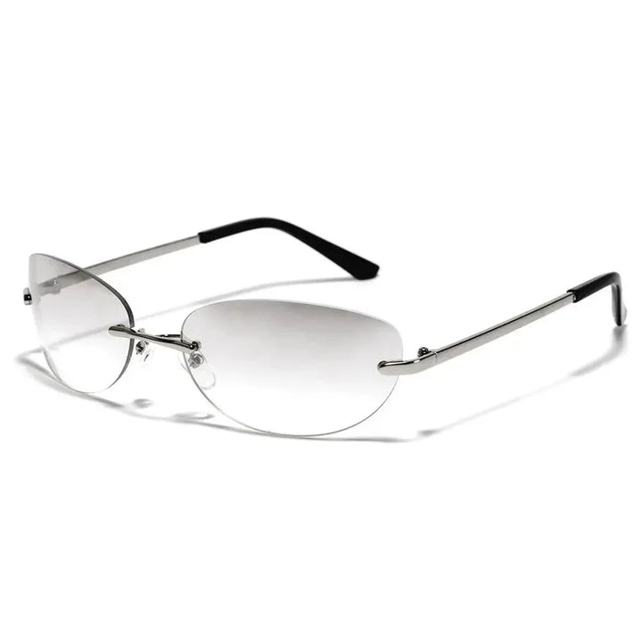 Linda Elegant Metallic Sunglasses, view 3 - Elena Harper