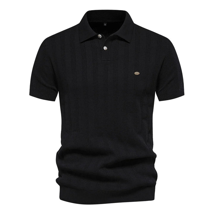 Diletta Refined Ribbed Polo, view 3 - Elena Harper
