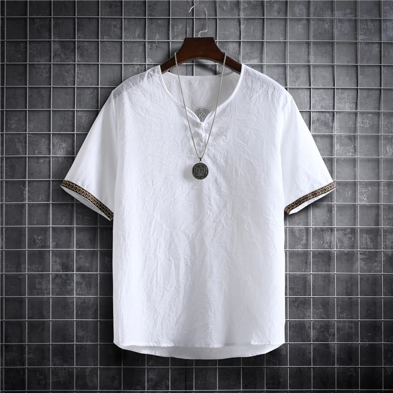 Giacomo Relaxed Linen Shirt, view 4 - Elena Harper