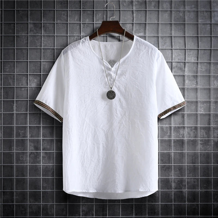 Giacomo Relaxed Linen Shirt, view 4 - Elena Harper