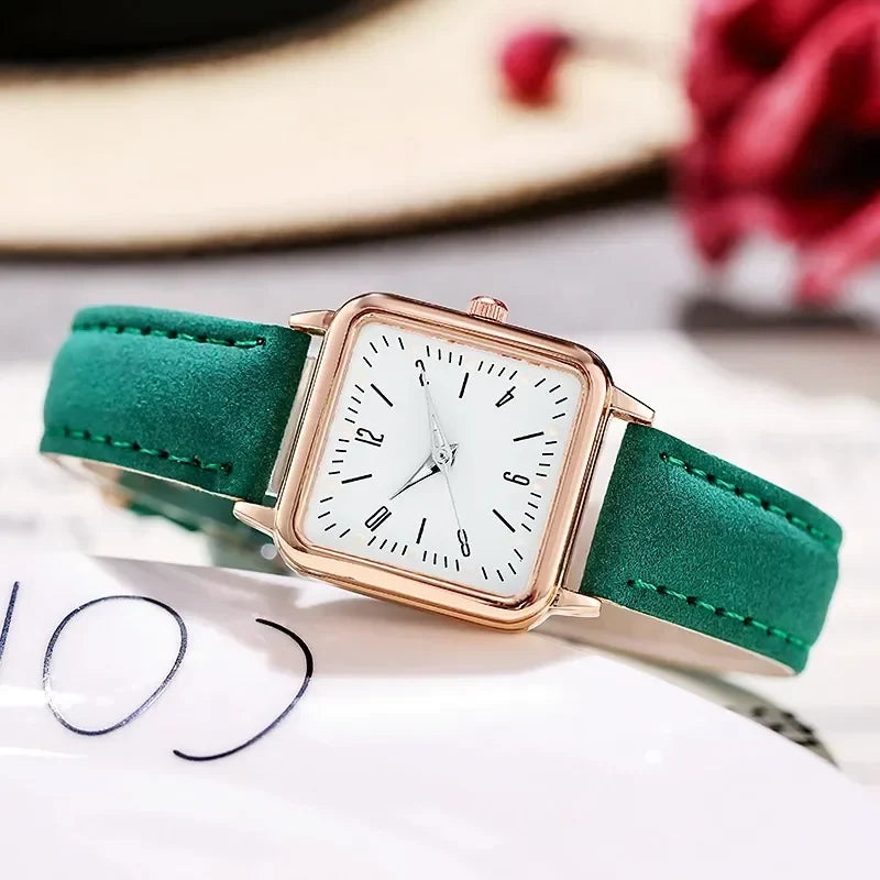 Minimalist Women's Watch - PU Leather Band with Timeless Design