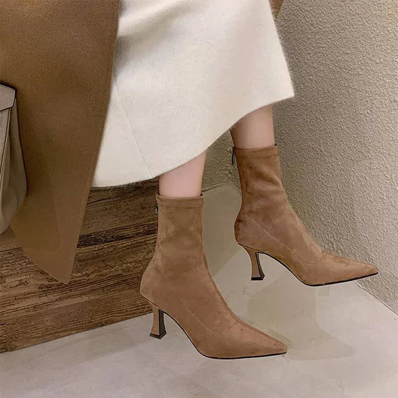 Doris Women's Pointed Heel Boots, view 4 - Elena Harper