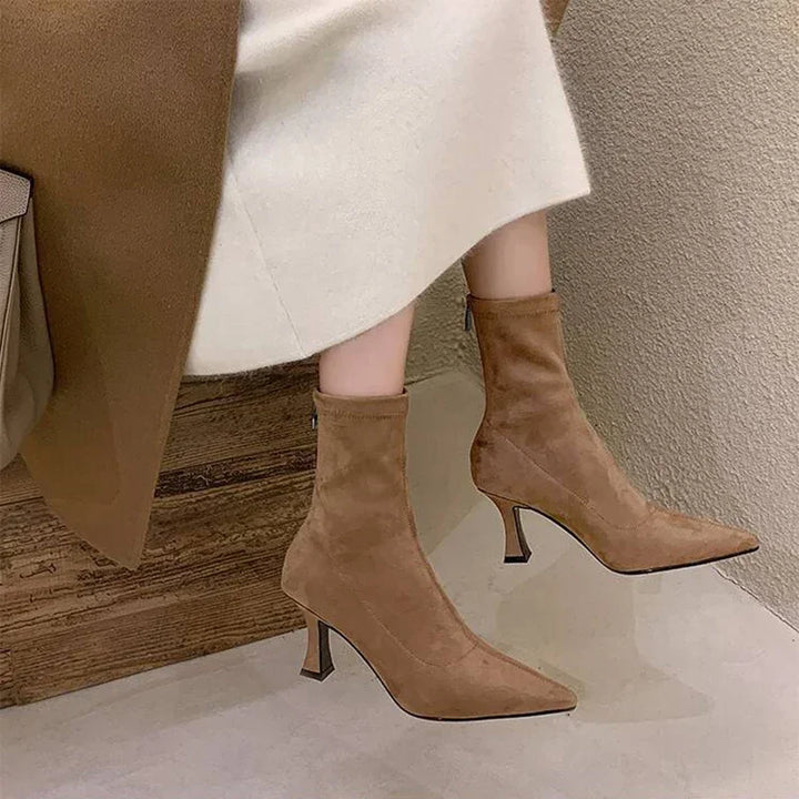 Doris Women's Pointed Heel Boots, view 4 - Elena Harper