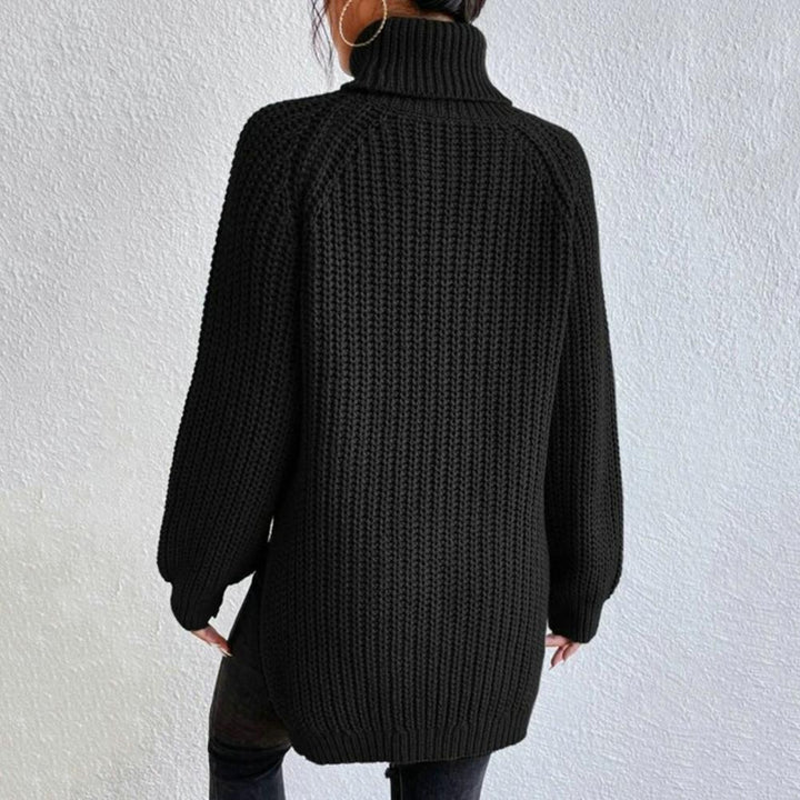 Trendy Knitted Turtleneck Sweater for Women