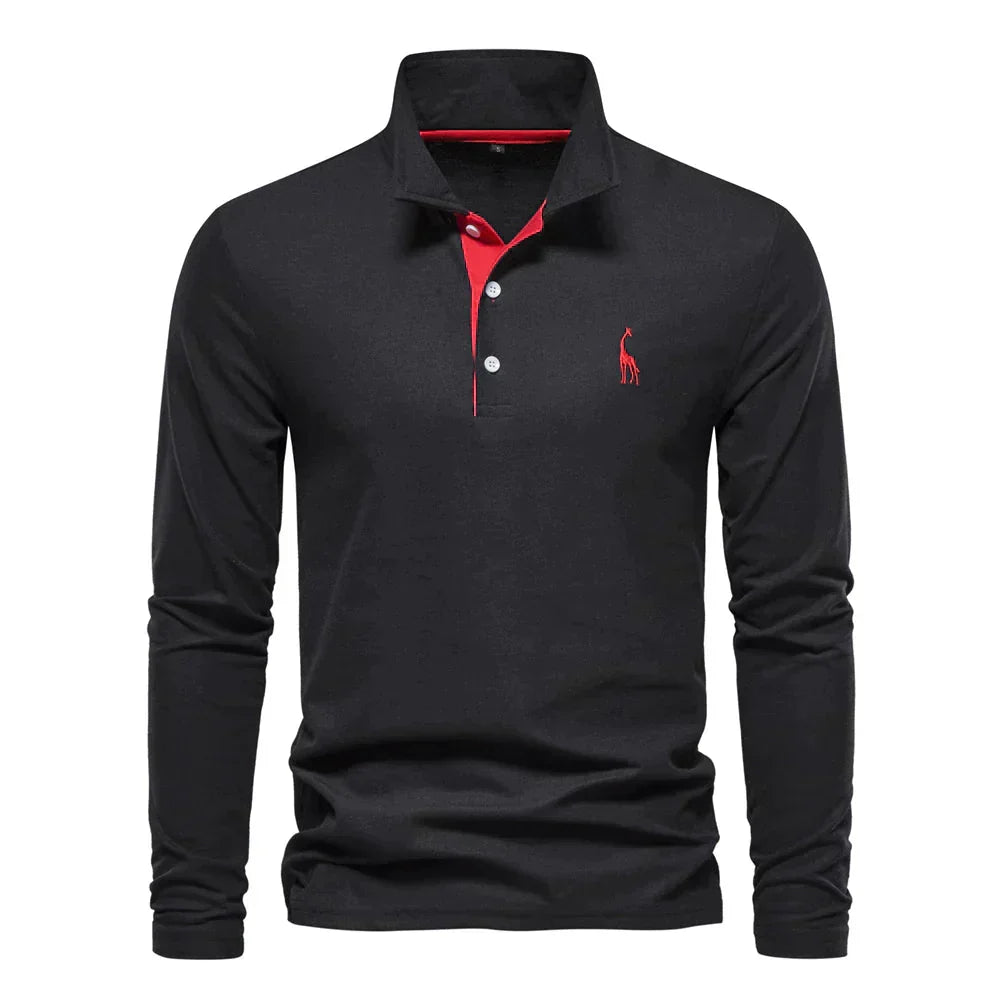 Ronny - Long Sleeve Polo for Men